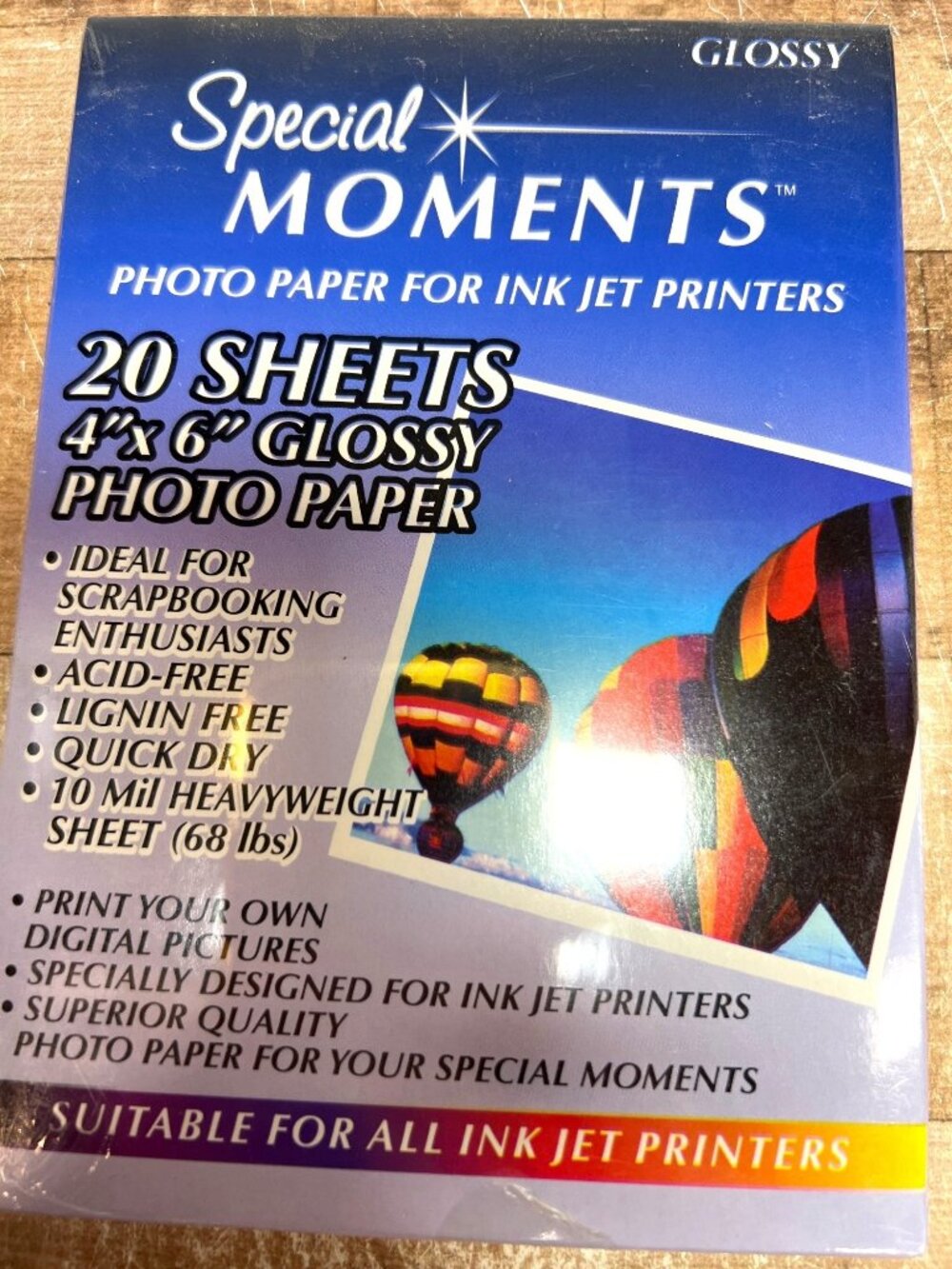 Special Moments 4"x6" Glossy Photo Paper For Inkjet Printers - 20 Sheets High Qu
